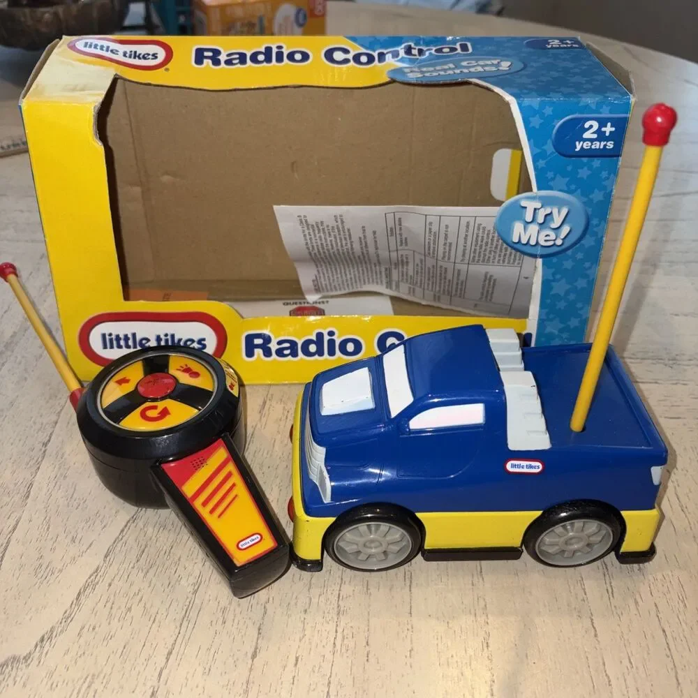 Vintage Little Tikes Race Car RC with Remote Car & Original Box/instructions